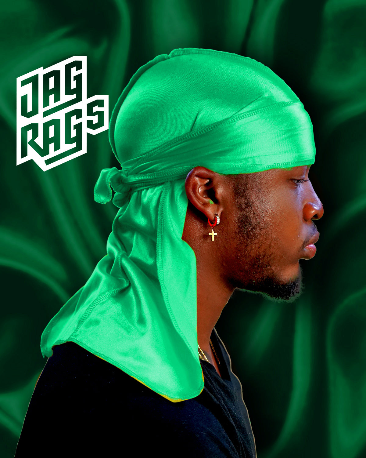 "Green" Stretchy Silky JagRag - shopjagrags