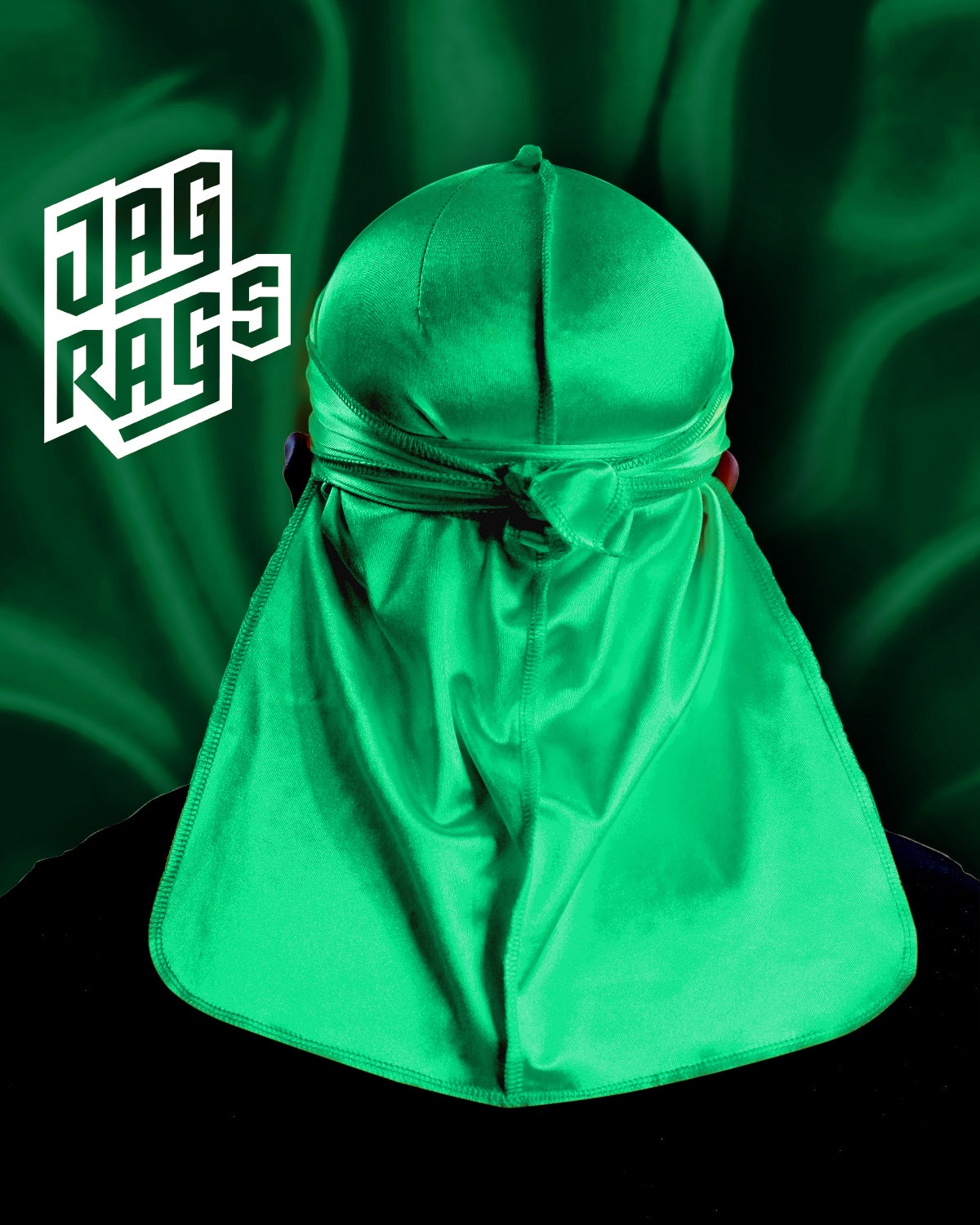 "Green" Stretchy Silky JagRag - shopjagrags