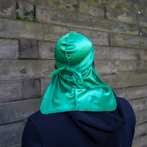 JagRags Stretchy Green and Silk Durag for Men