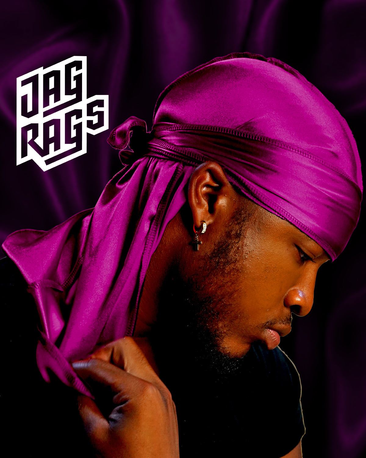 "Magenta" Stretchy Silky JagRag - shopjagrags
