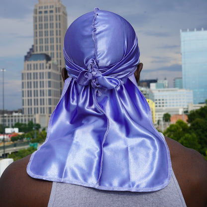 Premium Silk Durag Moonlight Blue