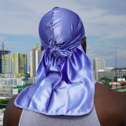 Premium Silk Durag Moonlight Blue