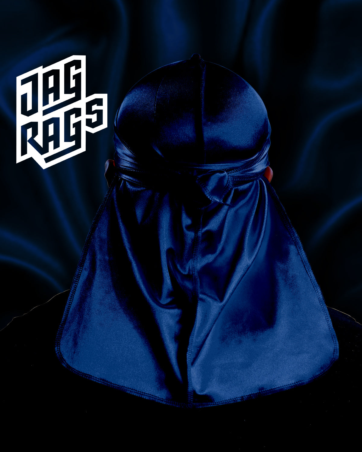 "Navy" Stretchy Silky JagRag - shopjagrags