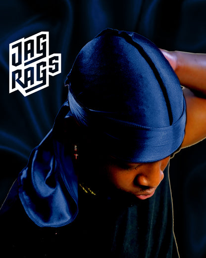 "Navy" Stretchy Silky JagRag - shopjagrags