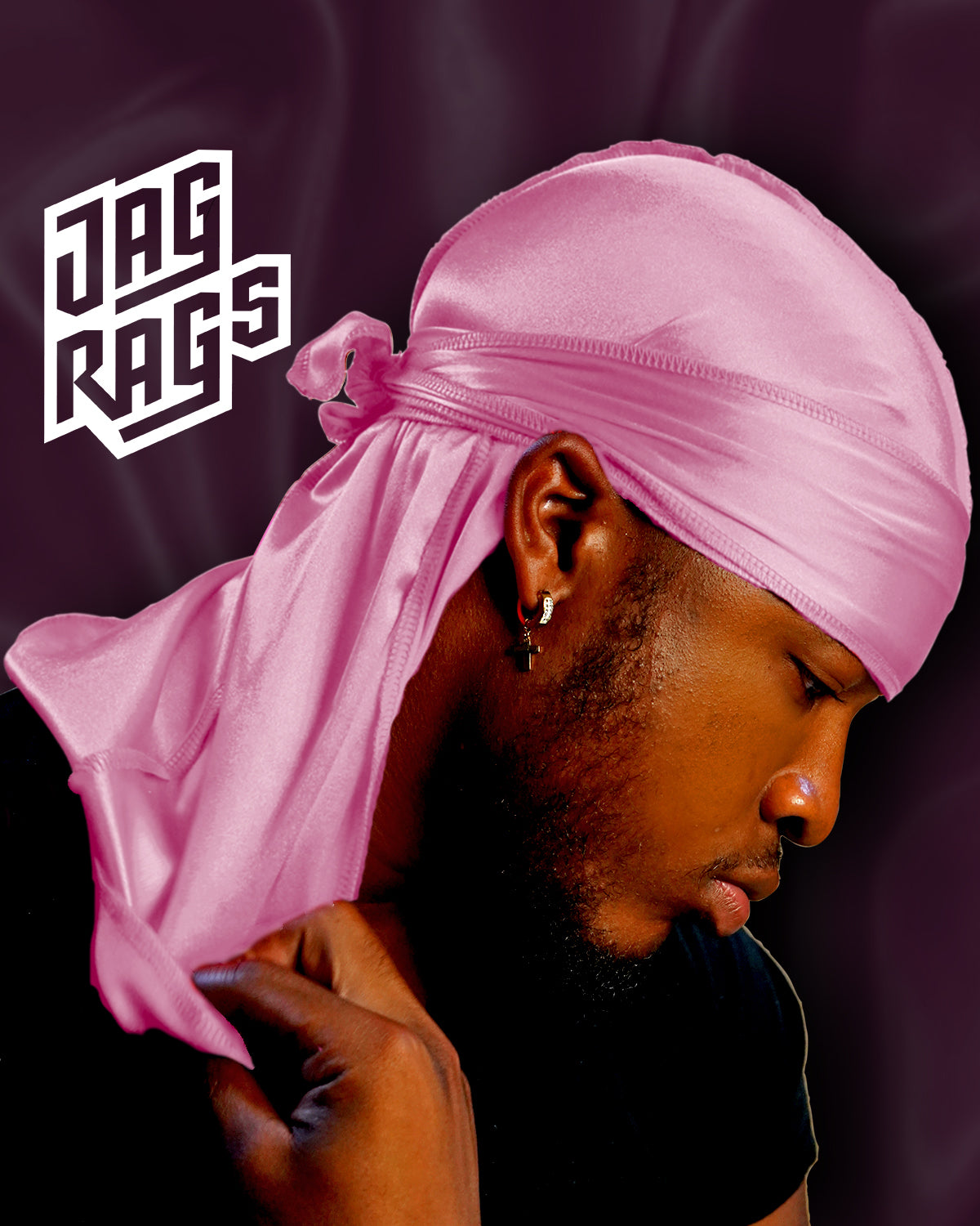 "Powder Pink" Stretchy Silky JagRag - shopjagrags