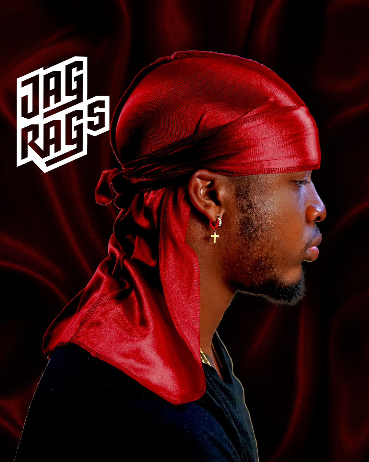 "Red" Stretchy Silky JagRag - shopjagrags