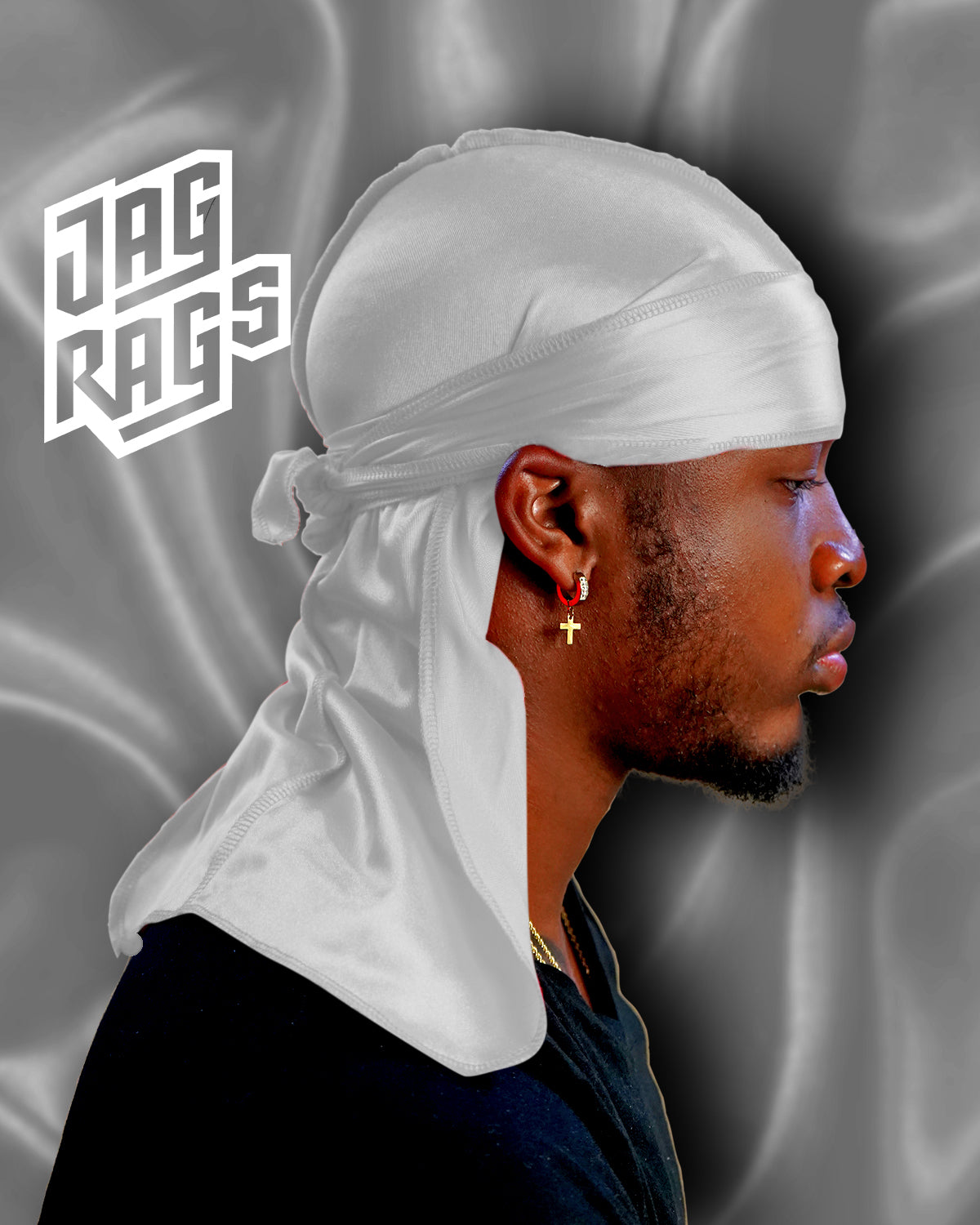 "White" Stretchy Silky JagRag - shopjagrags