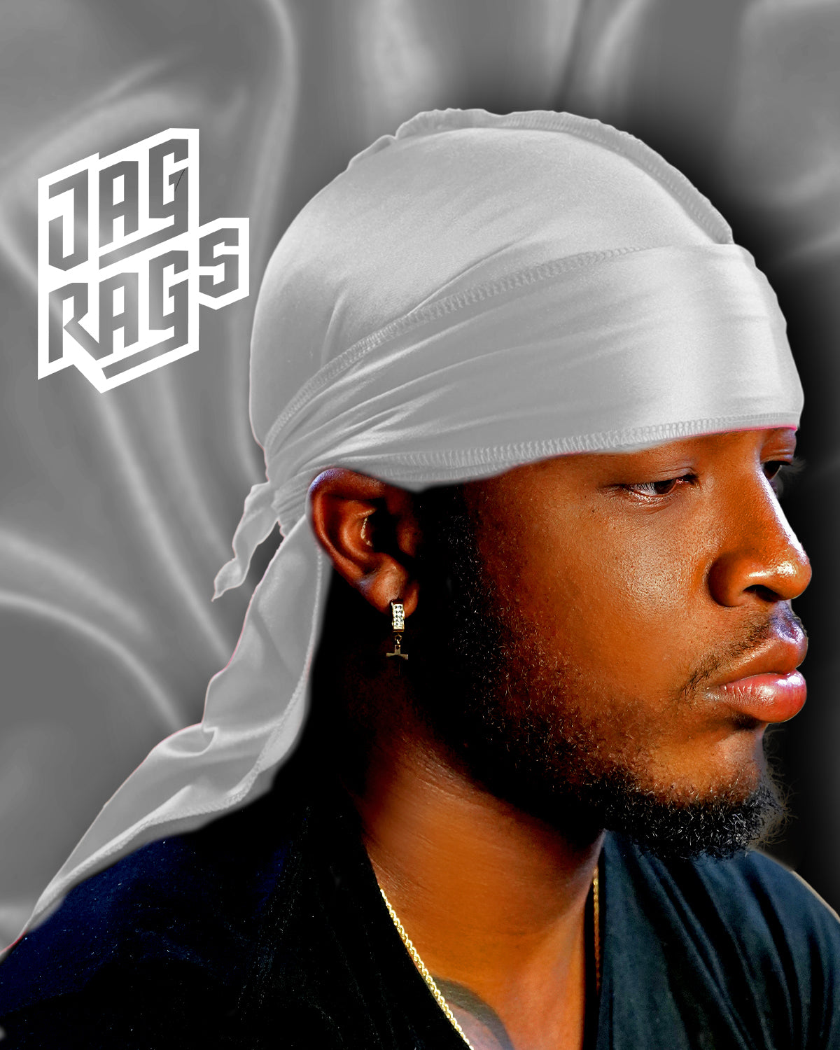 "White" Stretchy Silky JagRag - shopjagrags