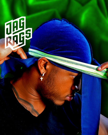 Seahawk "Spilt" Velvet JagRags - shopjagrags