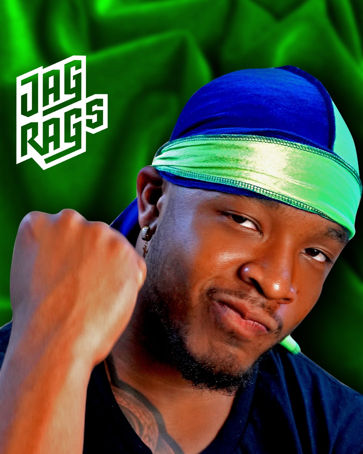 Seahawk "Spilt" Velvet JagRags - shopjagrags