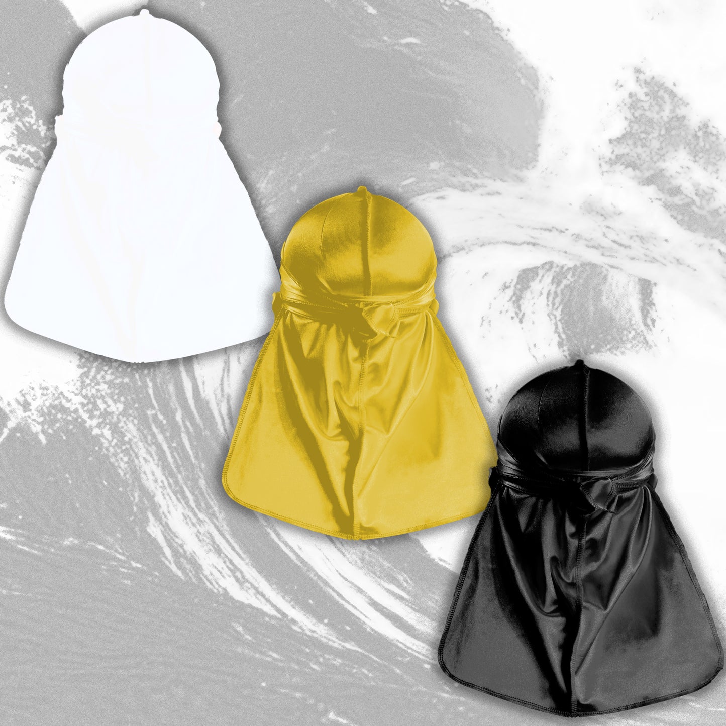 Premium Silk Durag Bundle Gold