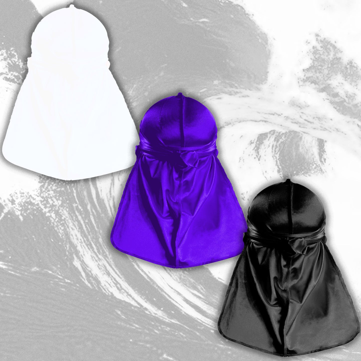 Premium Silk Durag Bundle Concord Purple