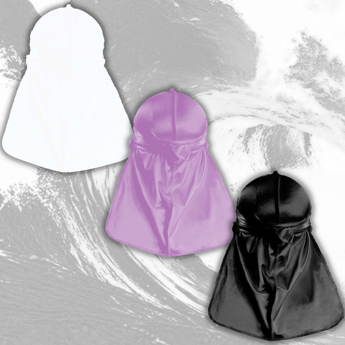 Premium Silk Durag Bundle Lavender Purple