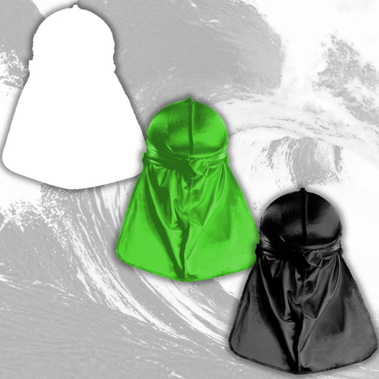 Premium Silk Durag Bundle Lime Green