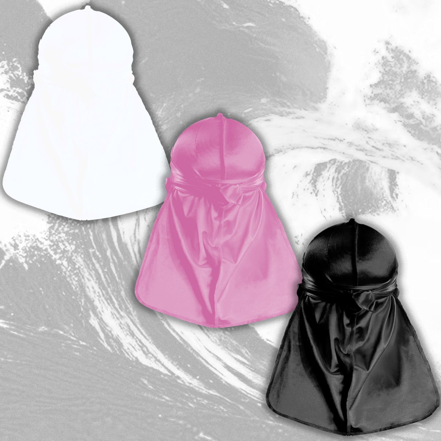 Premium Silk Durag Bundle Pink