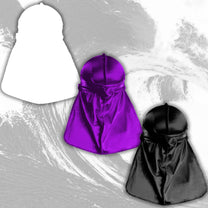 JagRags Stretchy Purple Bundle and Silk Durag Bundle for Men