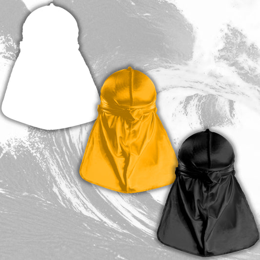 Premium Silk Durag Bundle Butterscotch Yellow