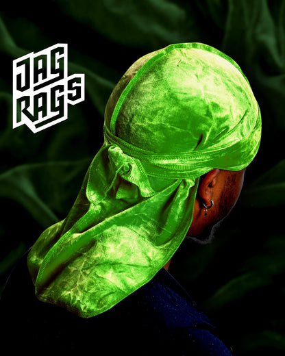 Tye-Dye "Green" Velvet JagRags - shopjagrags