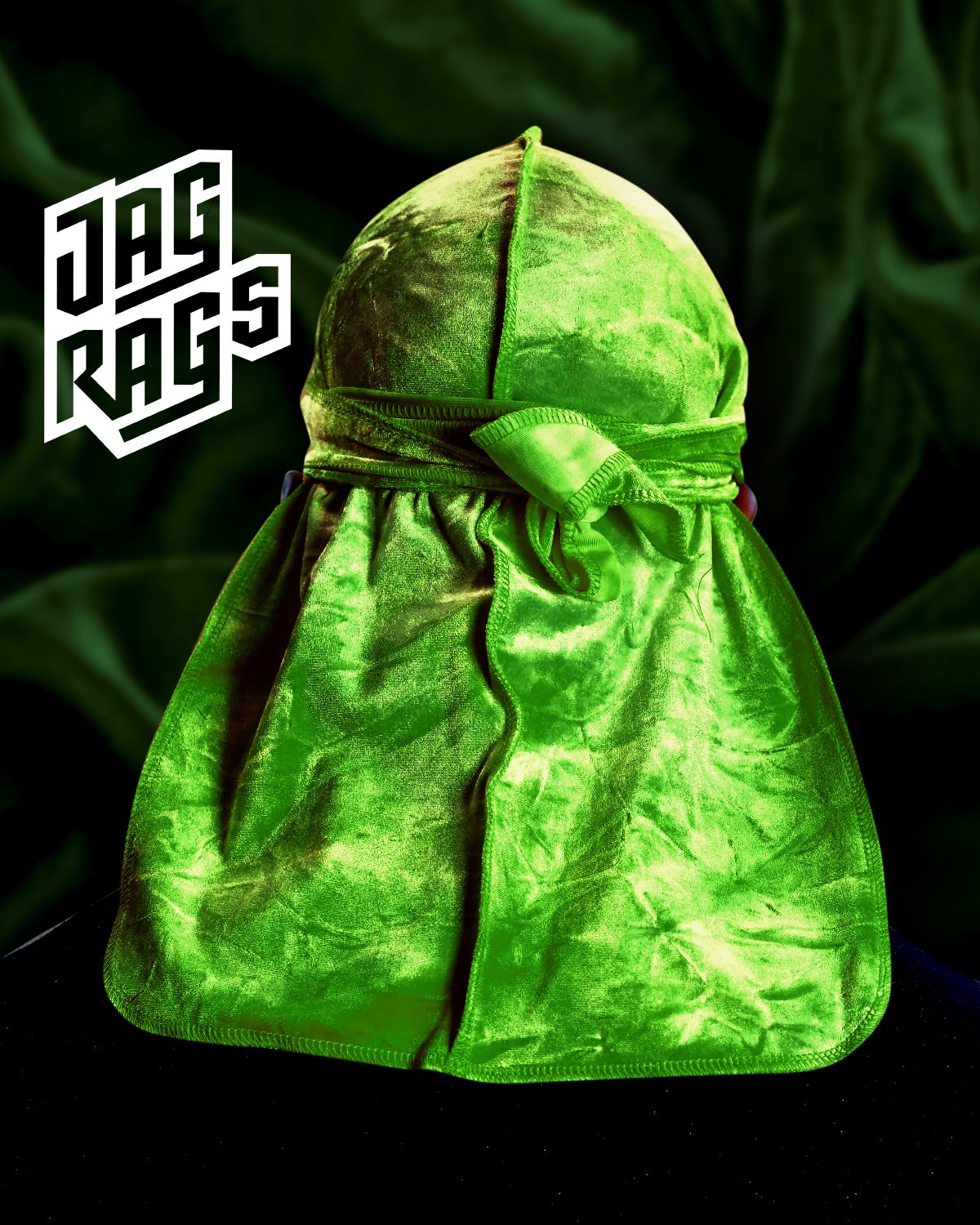 Tye-Dye "Green" Velvet JagRags - shopjagrags