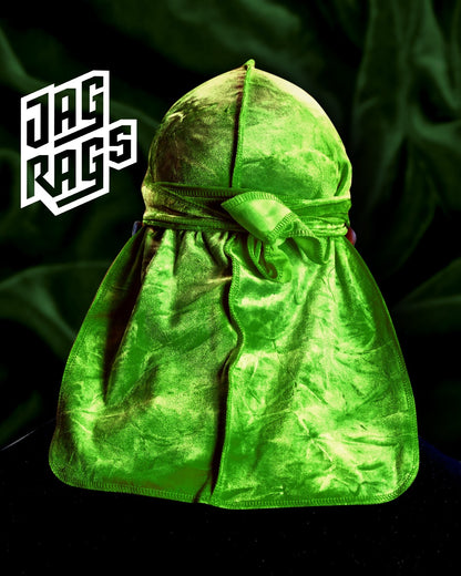 Tye-Dye "Green" Velvet JagRags - shopjagrags