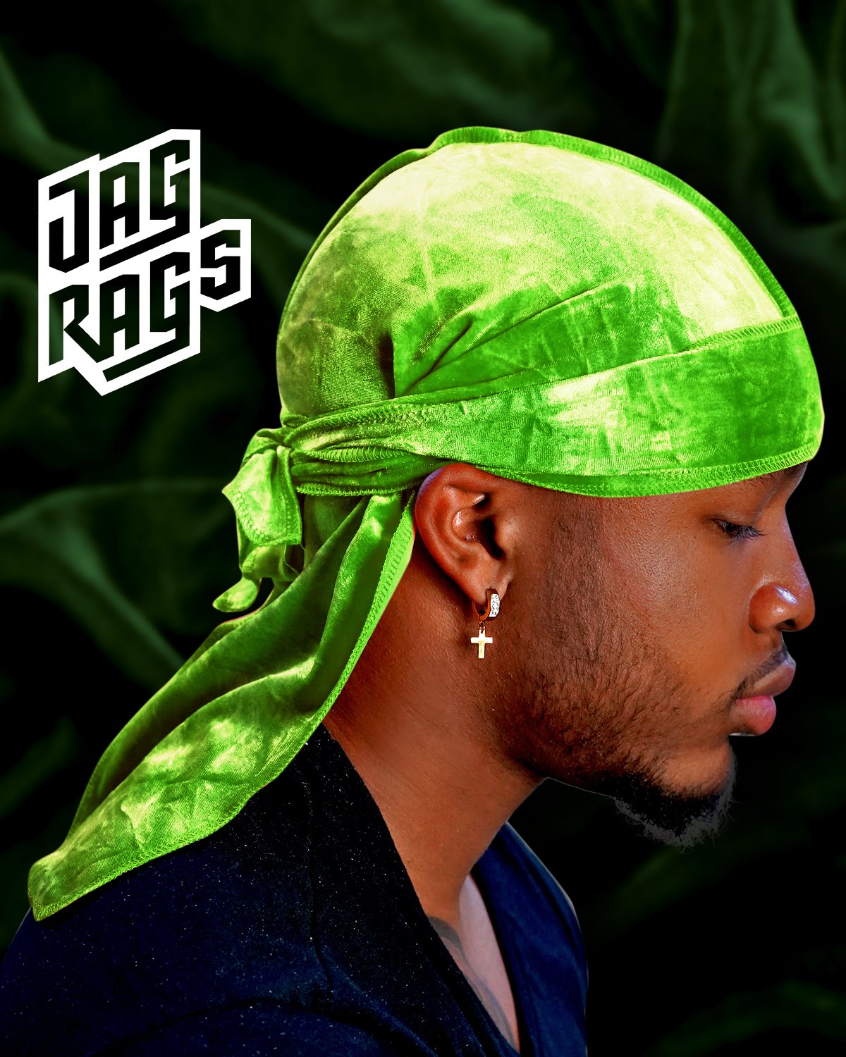 Tye-Dye "Green" Velvet JagRags - shopjagrags