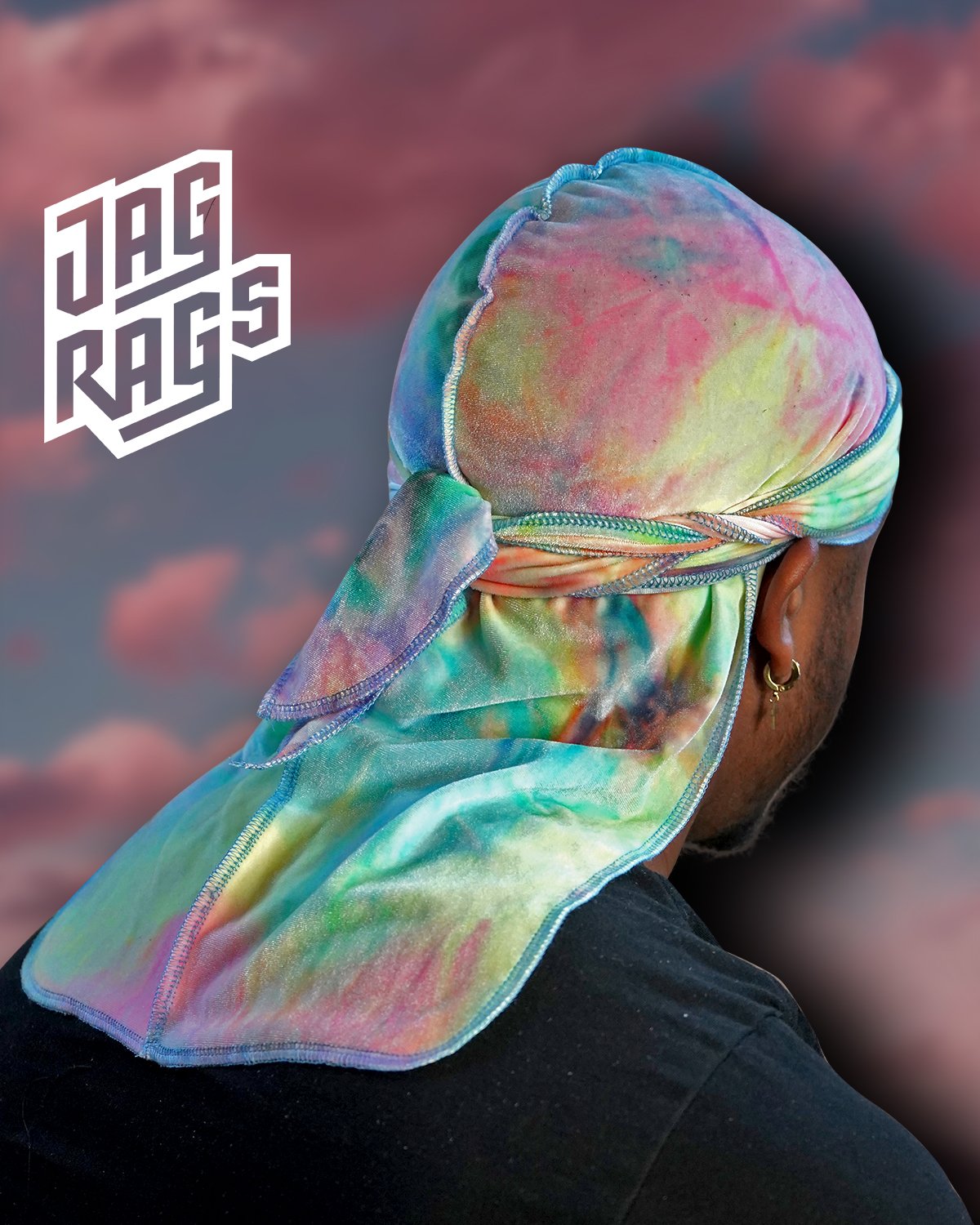 Tye-Dye "Sherbert" Velvet JagRags - shopjagrags