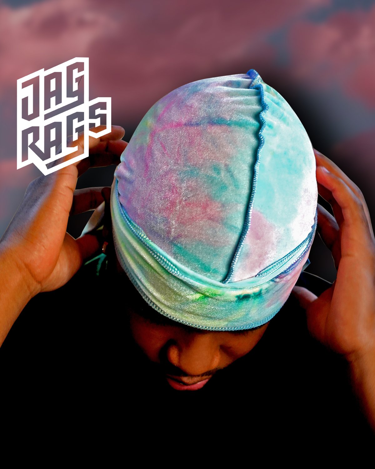 Tye-Dye "Sherbert" Velvet JagRags - shopjagrags