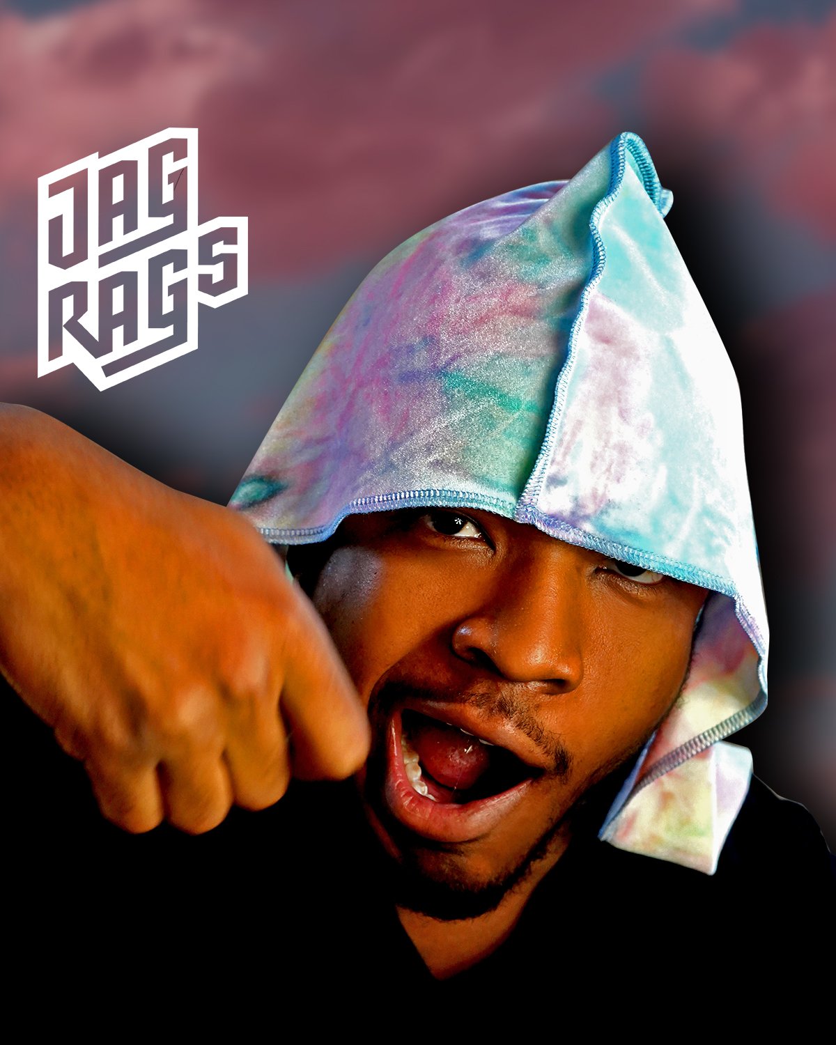 Tye-Dye "Sherbert" Velvet JagRags - shopjagrags