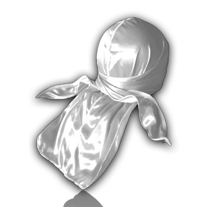 Athletic White Silky Durag