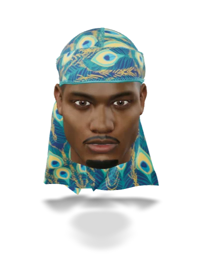 “Peacock Bright” Satin Silky Durag