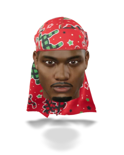 “Christmas Time Red” Ultra Wave Super Satin Silky Durag