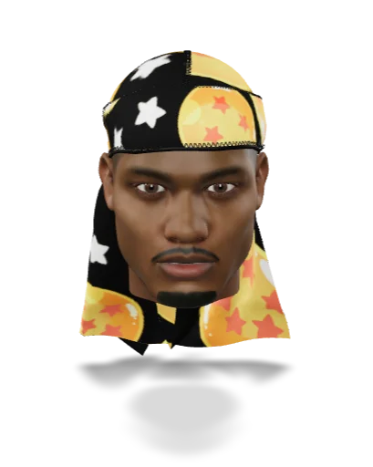 “DBZ Black” Satin Silky Durag