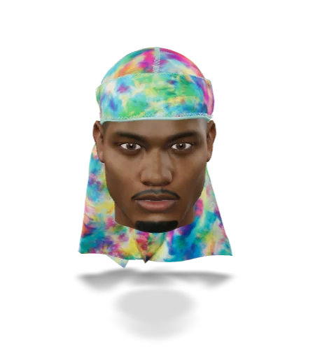 “Tye Dye Color Bomb”  Satin Silky Durag