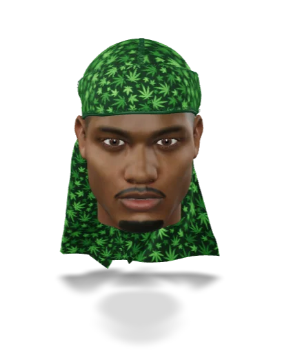 “Cannabis Green” Satin Silky Durag