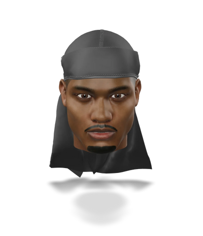 “Dark Grey”Athletic Spandex Durag