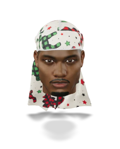 “Christmas Time Cream” Satin Silky Durag