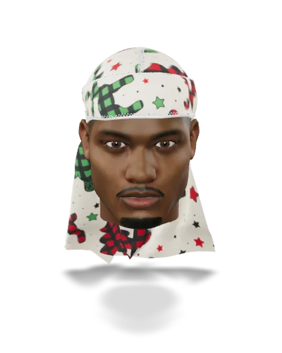 “Christmas Time Cream” Ultra Wave Super Satin Silky Durag