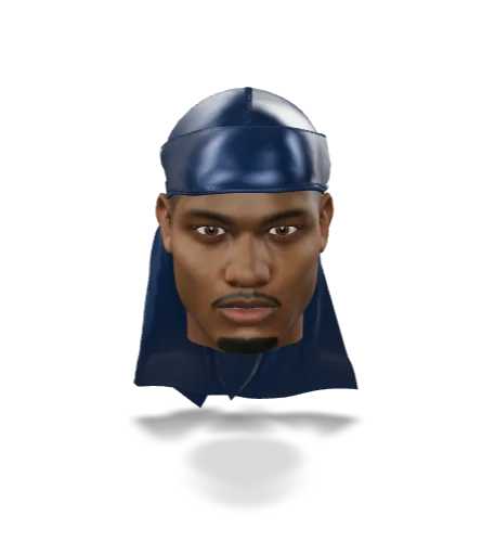 Athletic Navy Blue Silky Durag