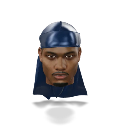 Athletic Navy Blue Silky Durag