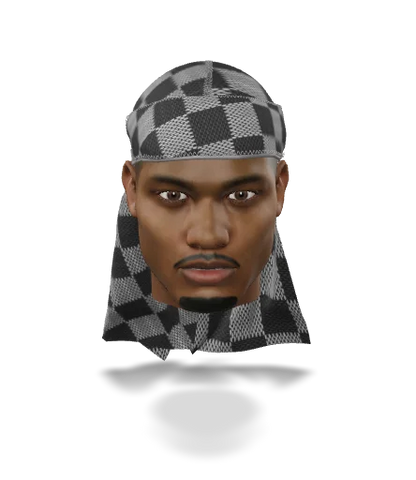 “Checkered Greyscale” Satin Silky Durag