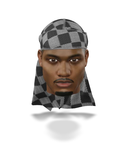 “Checkered Greyscale” Satin Silky Durag