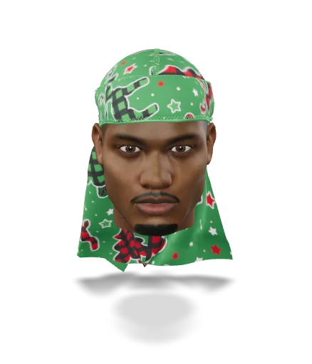 “Christmas Time Green” Satin Silky Durag