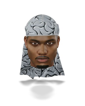 “Grey Brains” Ultra Wave Super Satin Silky Durag