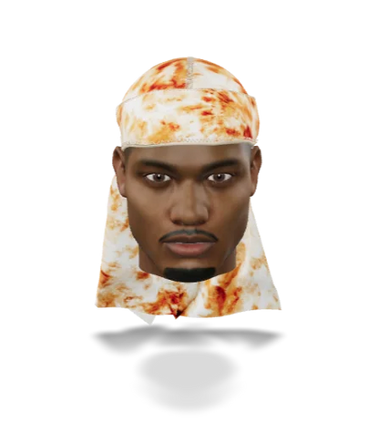 “Tye Dye Bronze”  Satin Silky Durag