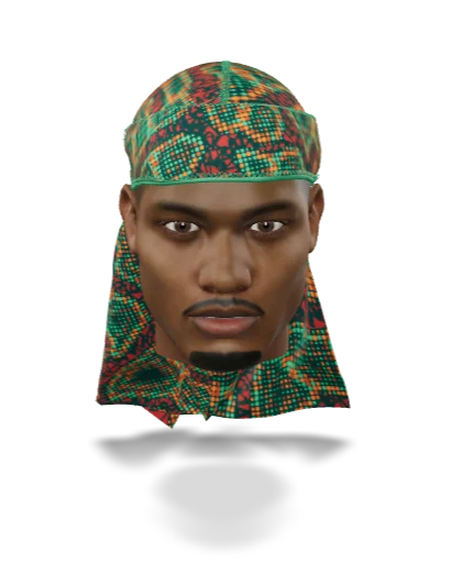 “Digital Chameleon Prey” Satin Silky Durag