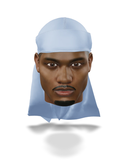 “Light Blue” Athletic Spandex Durag