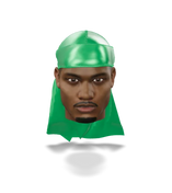 JagRags Ultra Wave Green and Super Satin Silky Durag for Men