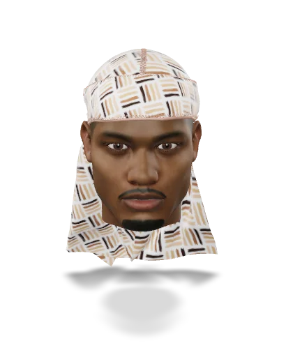 “Black Power 3" Satin Silky Durag