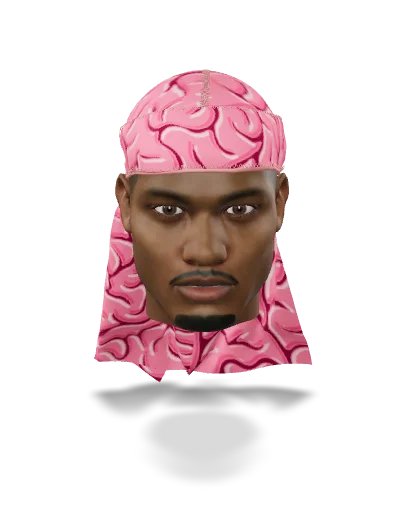 “Pink Brains” Satin Silky Durag