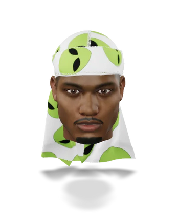 “Alien White” Ultra Wave Super Satin Silky Durag